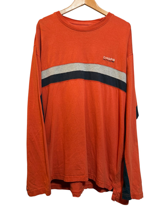 Chaps Ralph Lauren Mens Orange Longsleeve Top (Size XXL)