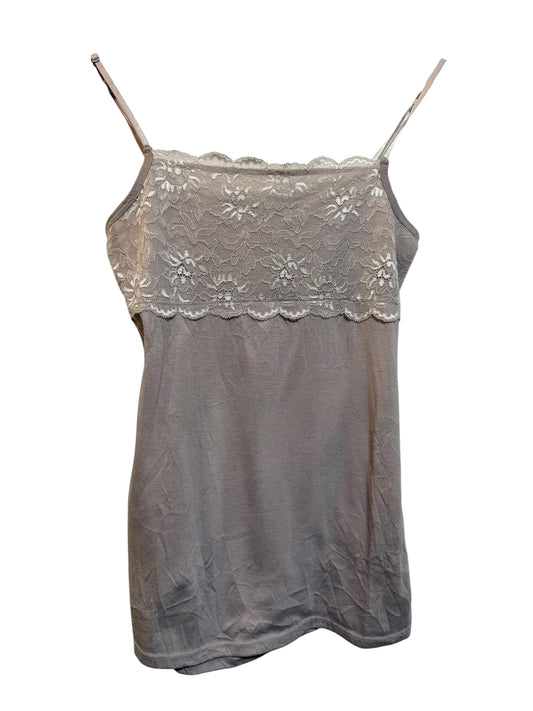 Maurices Women's Grey Lace Top (Size S)