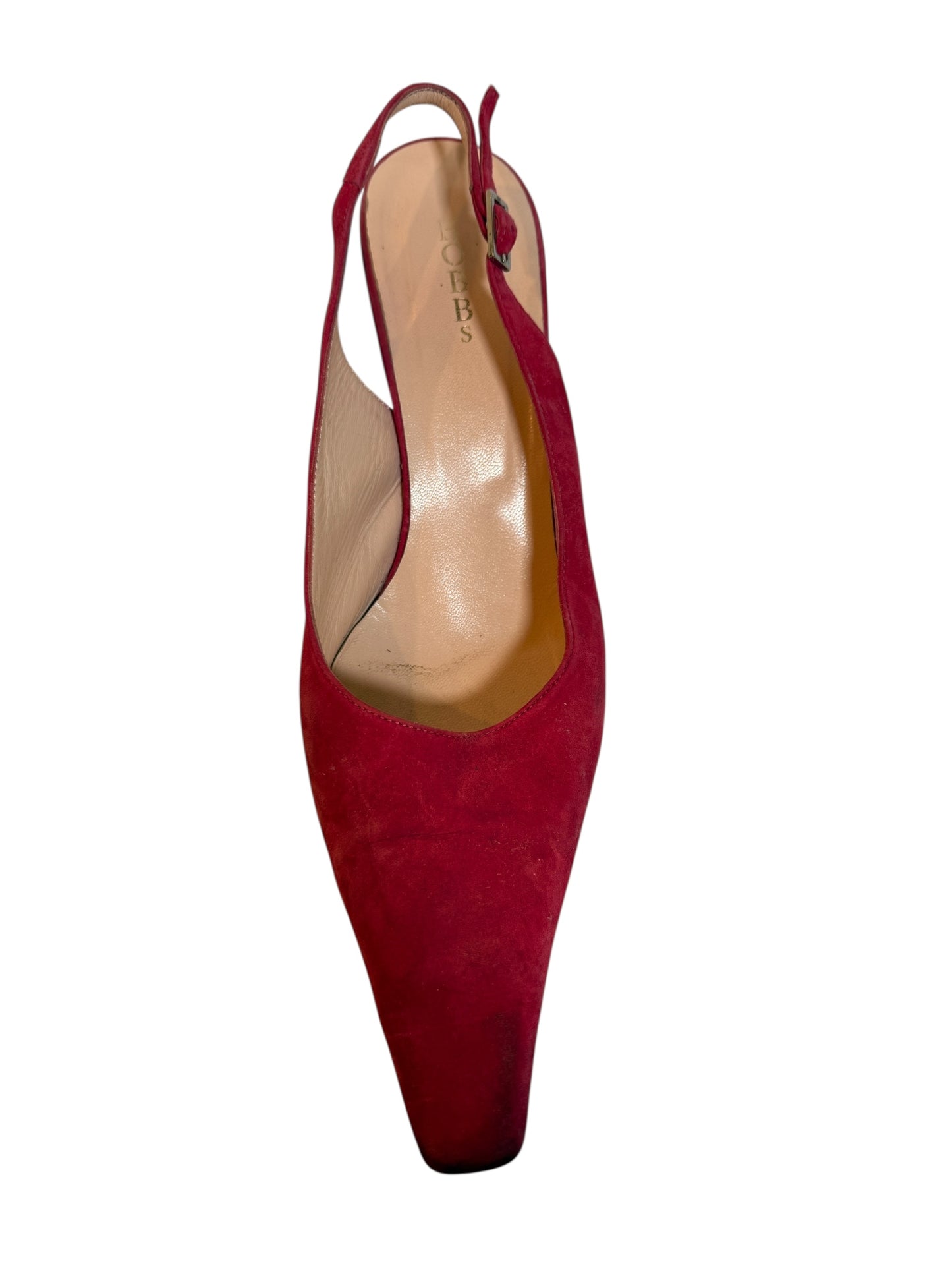 Hobbs Pink Suede Slingbacks (Size 5.5)