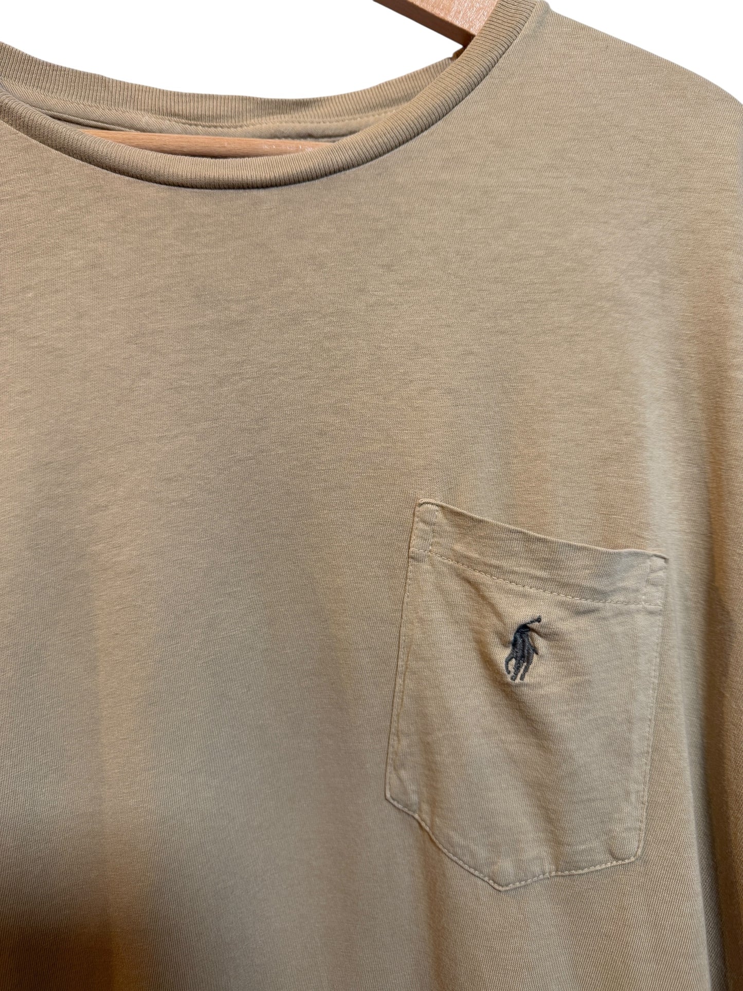 Polo Ralph Lauren Mens Tan T Shirt (Size XL)