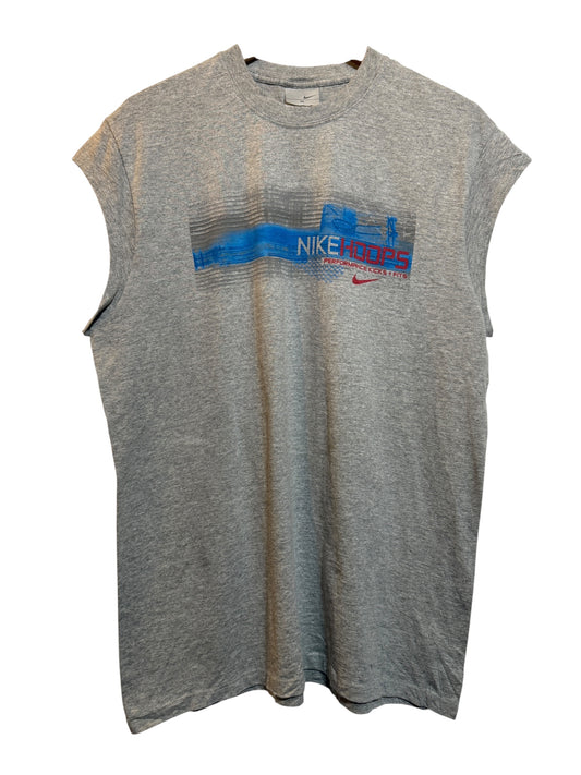 Nike Sleeveless Grey T Shirt (Size L)