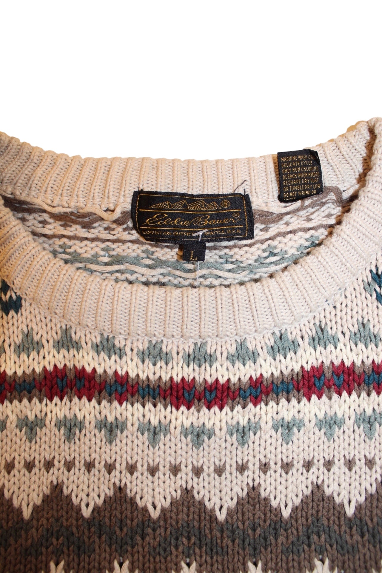 Eddie Bauer Mens Knitted Sweater (Size L)
