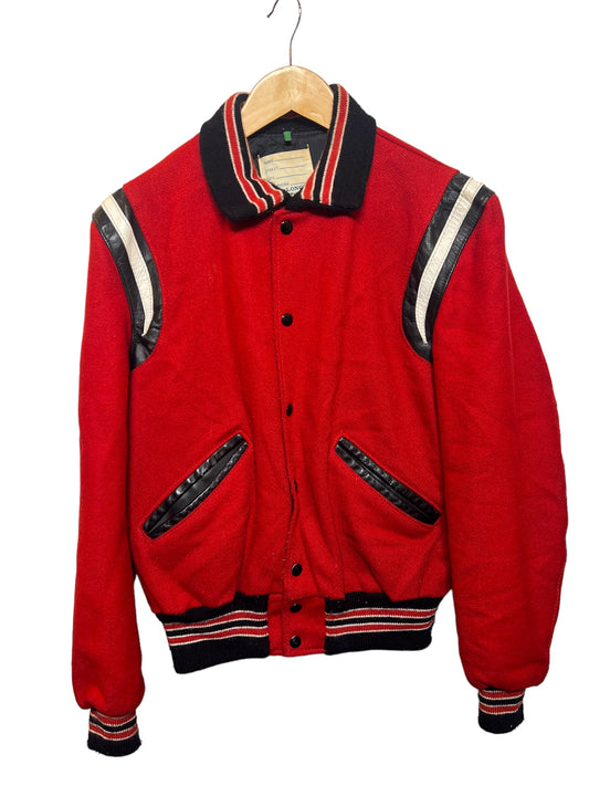 DeLong Sportswear Red Mens Varsity Jacket (Size L)