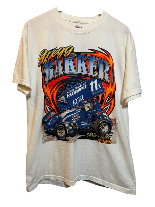Gregg Bakker Mens White T Shirt (Size L)