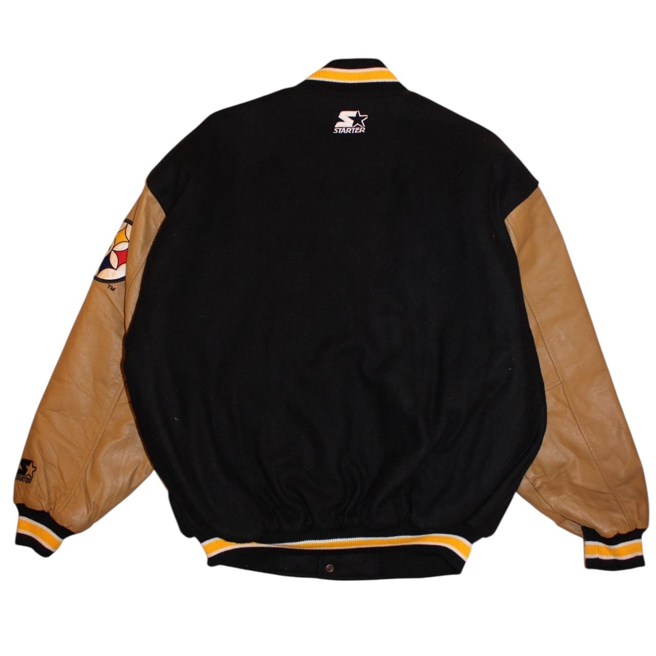 Steelers Leather Varsity Jacket (Size M)