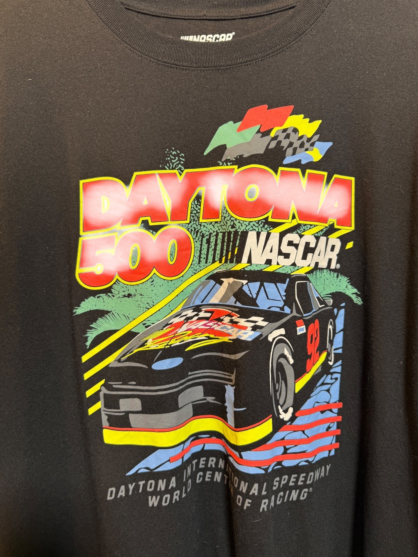 Daytona 500 Mens Black T Shirt (Size XL)