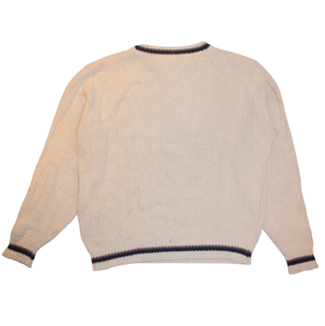 White Knitted Sweater (Size L)