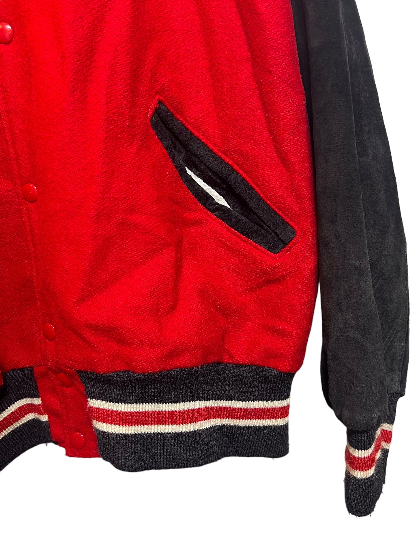 DeLong Mens NHL Red Varsity Jacket (Size XL)