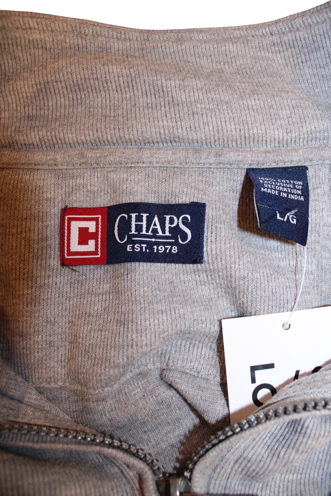 Chaps Ralph Lauren Mens Quarter Zip (Size L)