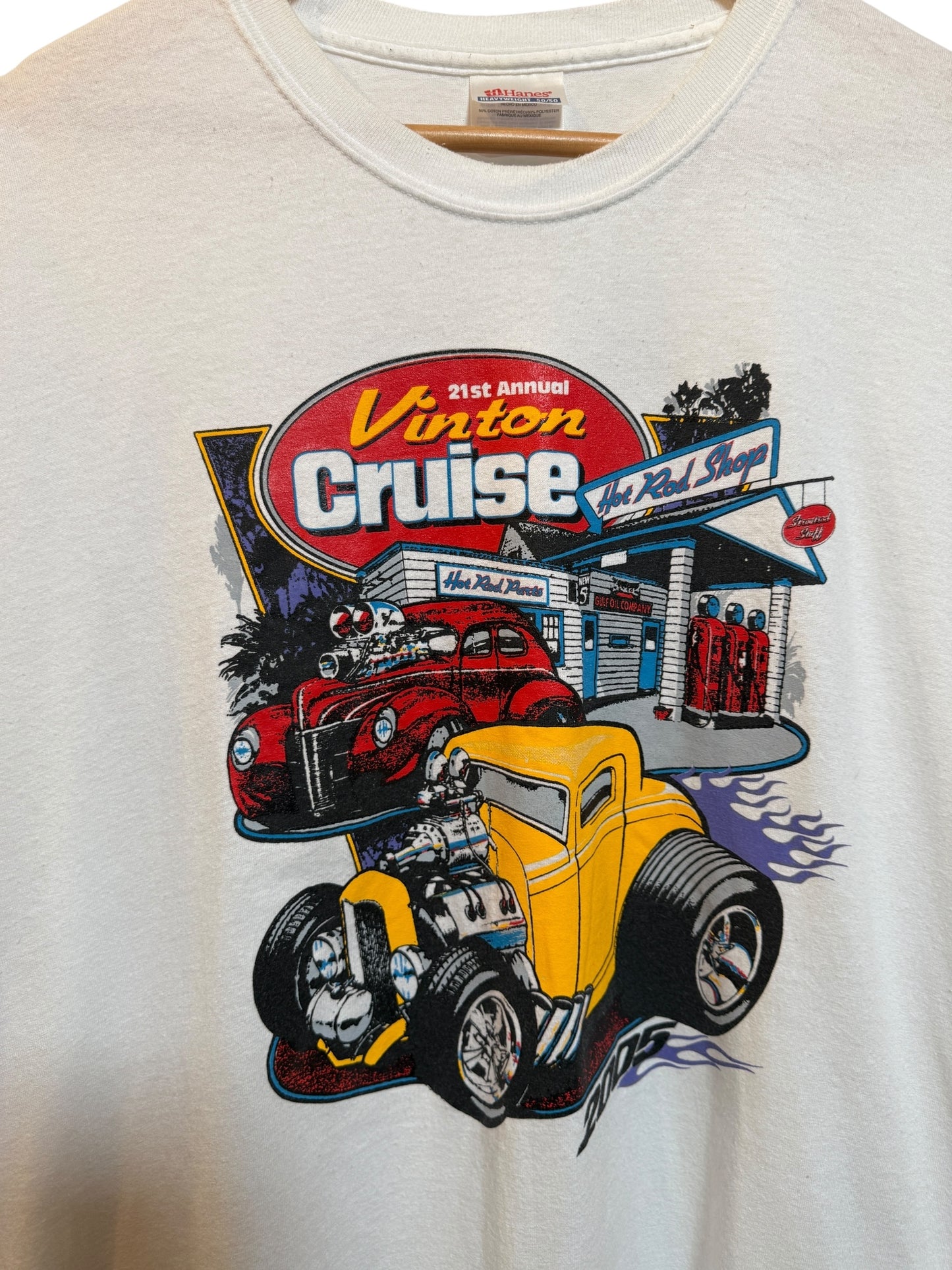 Vinton Cruise Mens White T Shirt (Size XL)