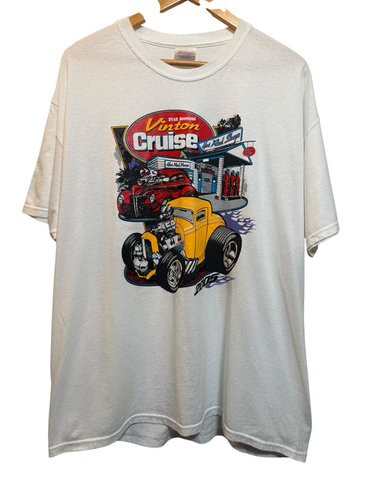 Vinton Cruise Mens White T Shirt (Size XL)