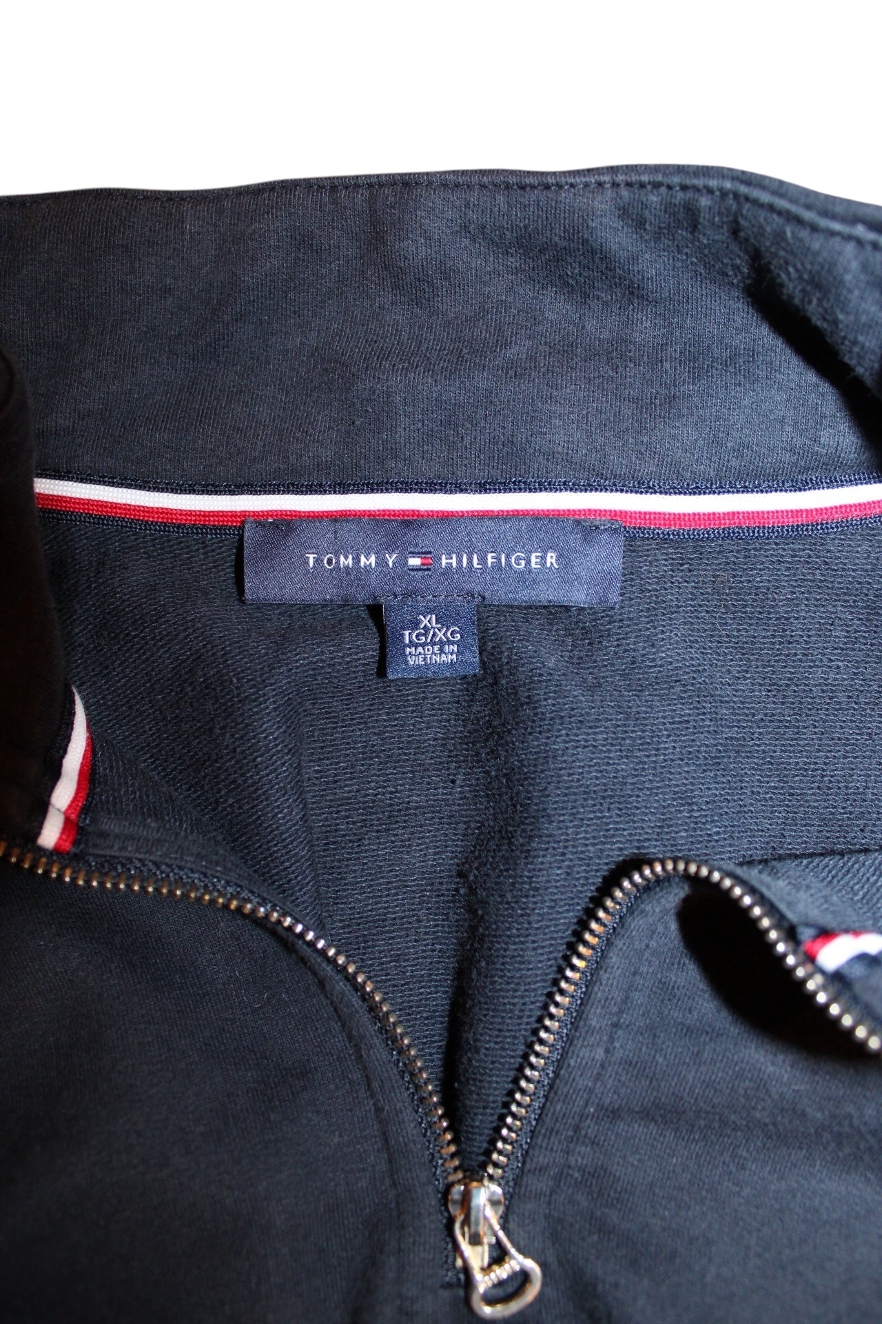 Tommy Hilfiger Quarter Zip Sweatshirt (Size XL)