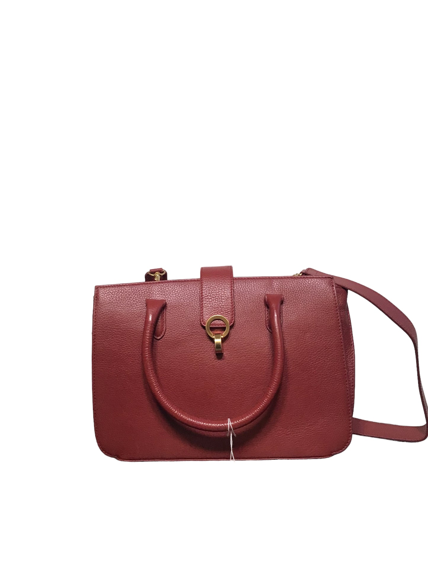 Red Leather Bag (W32xH23cm)