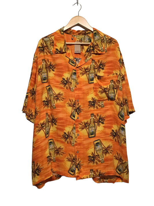 Orange  Hawaiian Shirt (Size XL)