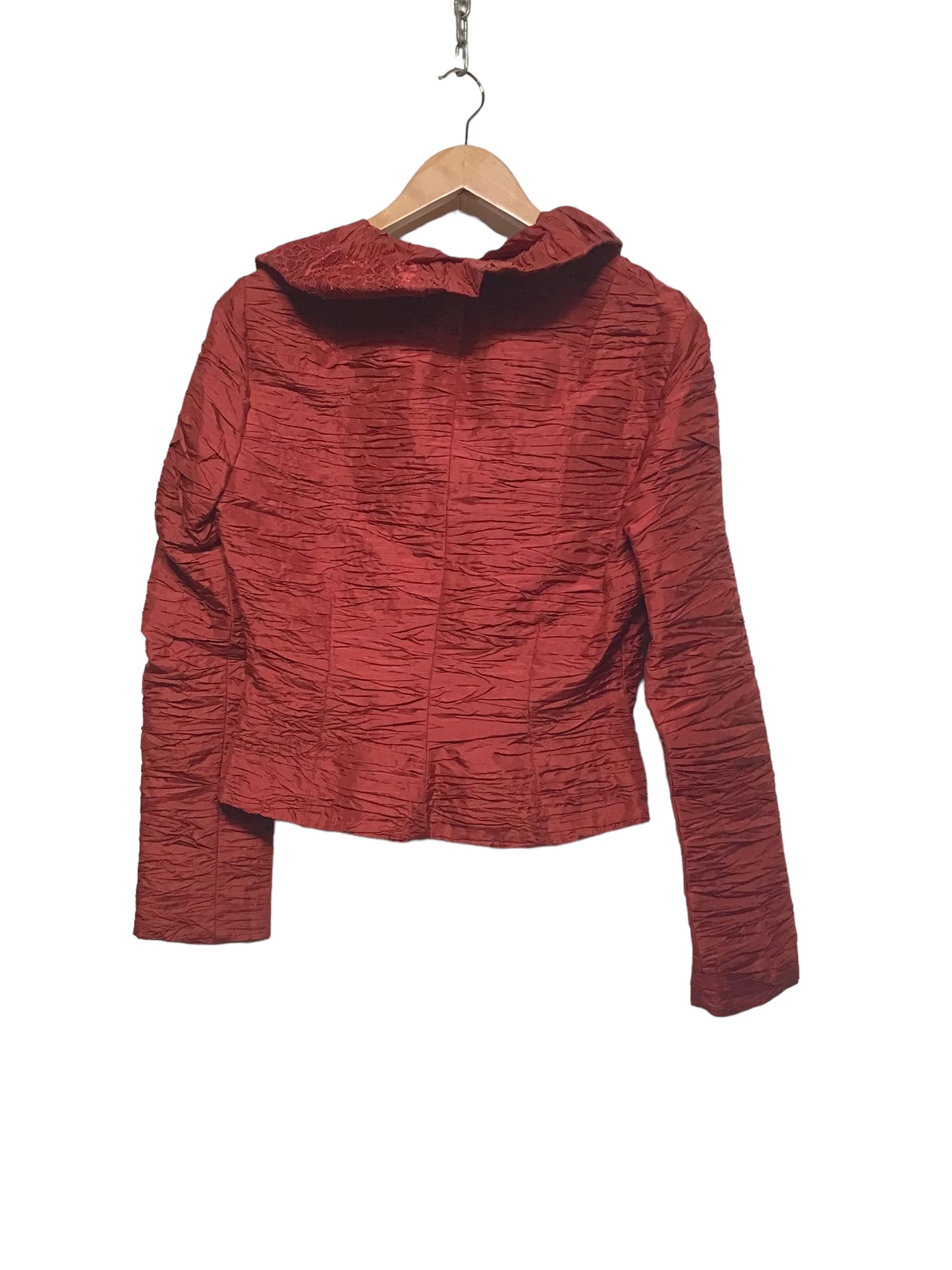 Red Textured Blazer (Size M)