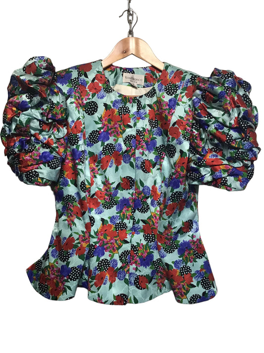 Raul Blanco Top with Puffy Sleeves (Size L)