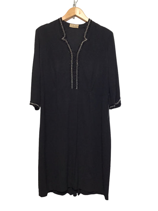 Dorothy Walker Black Dress (Size L)