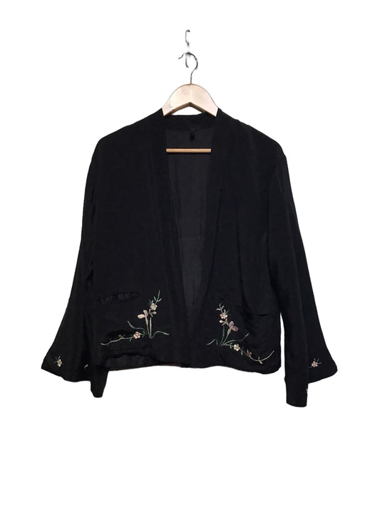 Black Embroidered Jacket (Size S)