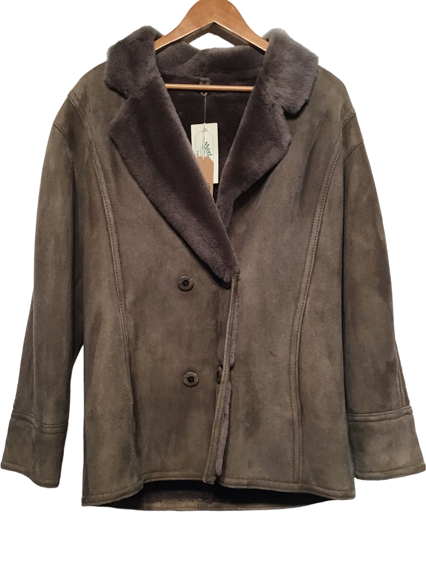 Suede and Shearling Jacket (Size M)