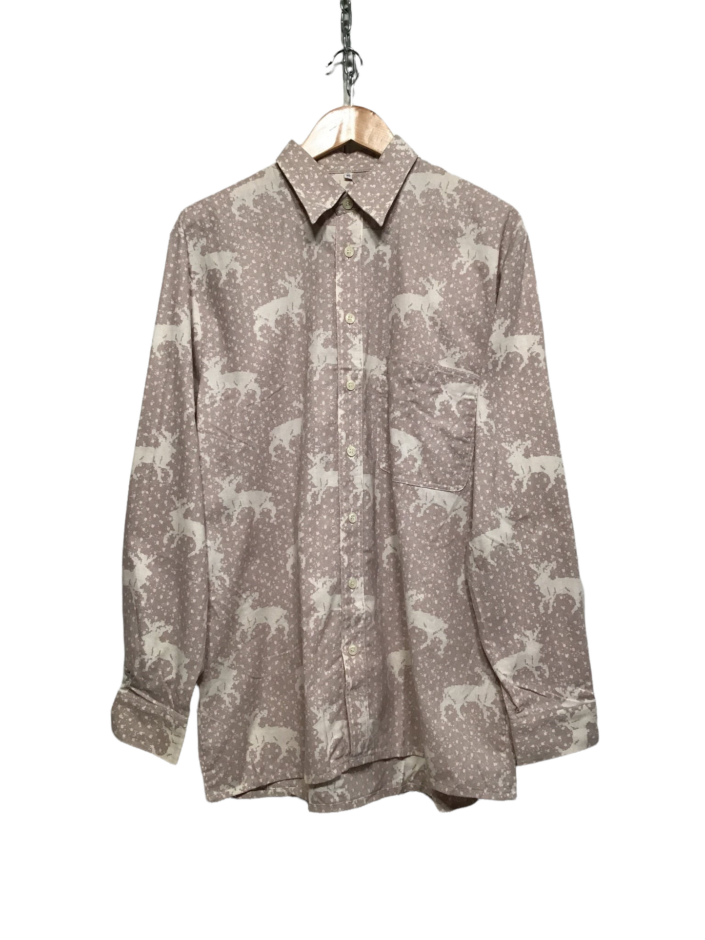 Deer Pattern 70’s Shirt (Size M)