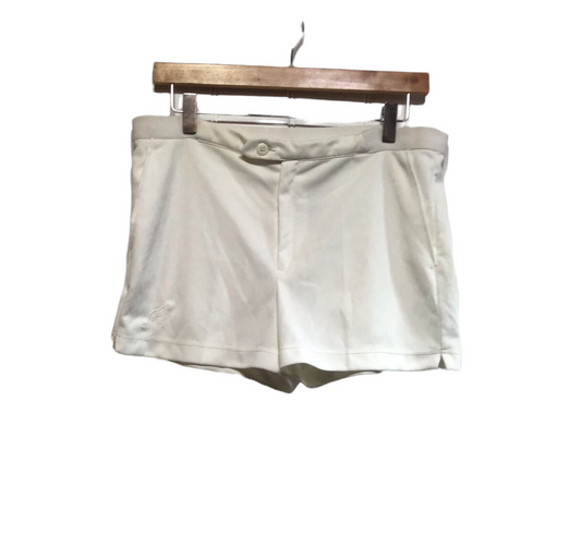 White Polyester Tennis Shorts (Size M)