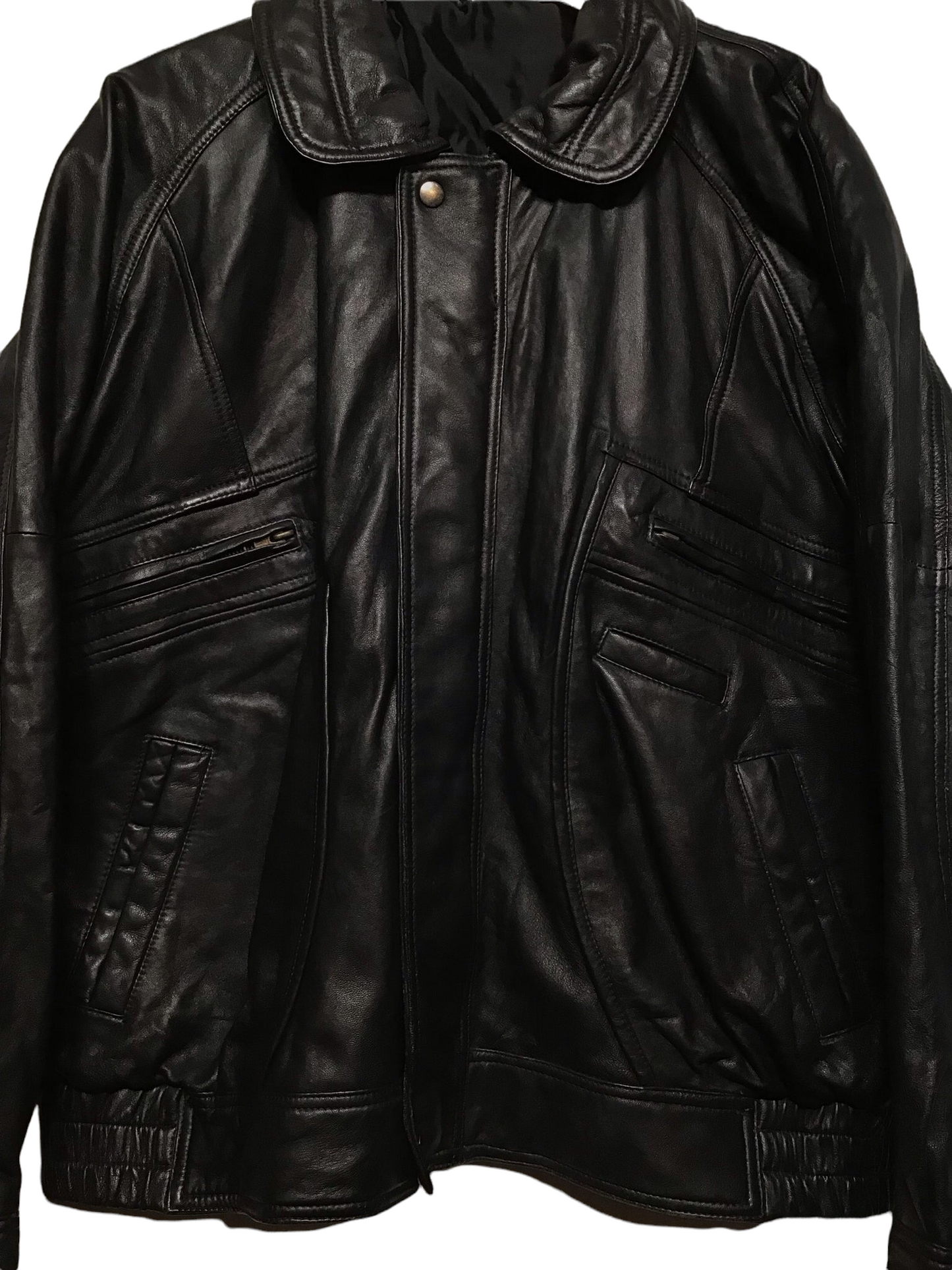 Black Leather Jacket (Size L)