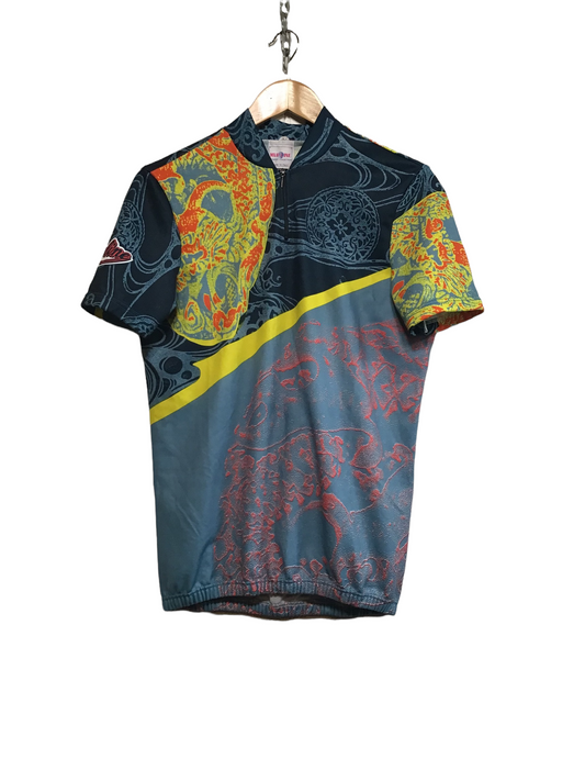 Patterned Cycle Jersey (Size L)