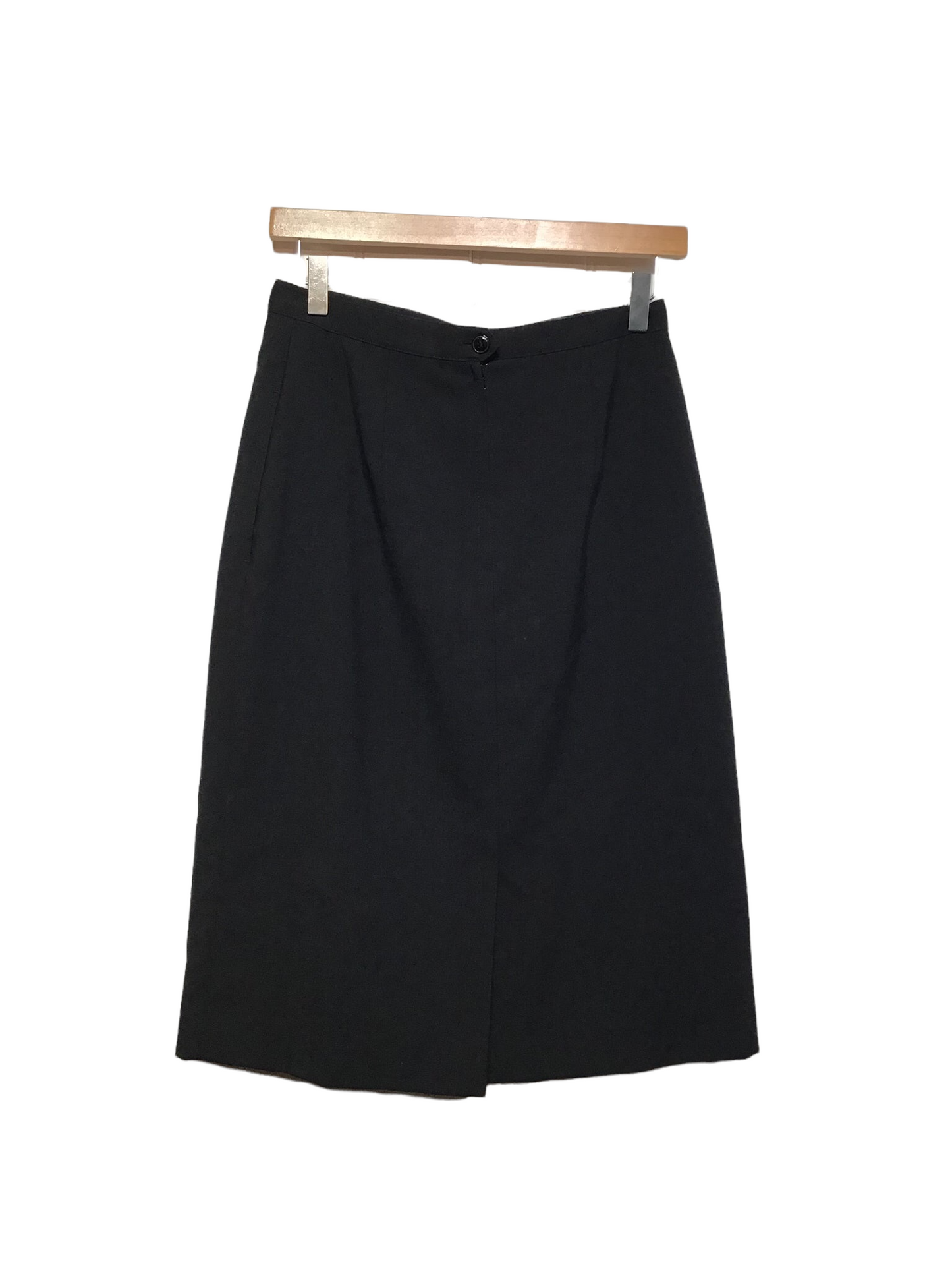 Black Dart Midi Skirt (Size M)