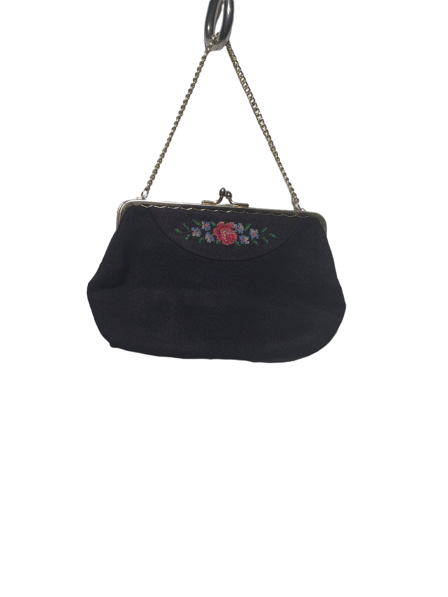 Embroidered Fabric Evening Bag