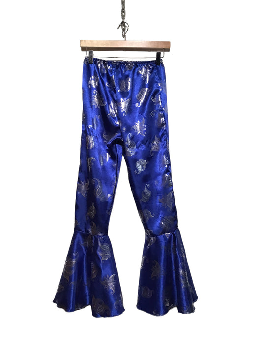 Blue and Silver Flare Trousers (Size S)