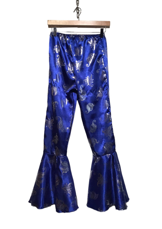 Blue and Silver Flare Trousers (Size S)