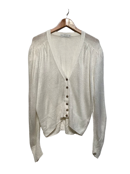 White Knitted Cardigan (Size XL)