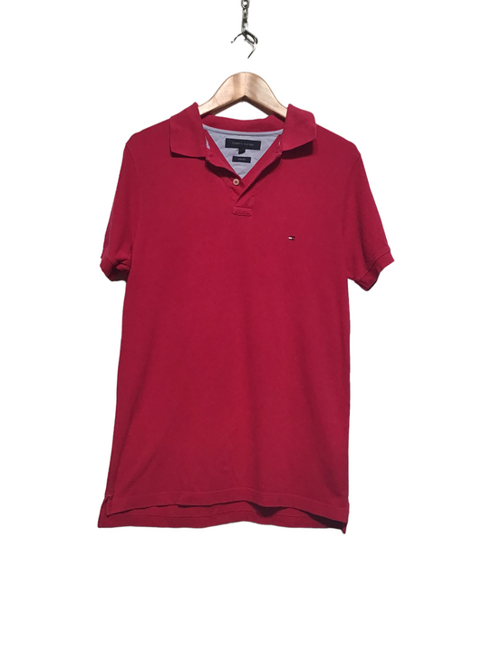Tommy Hilfiger Pink Polo Shirt (Size M)