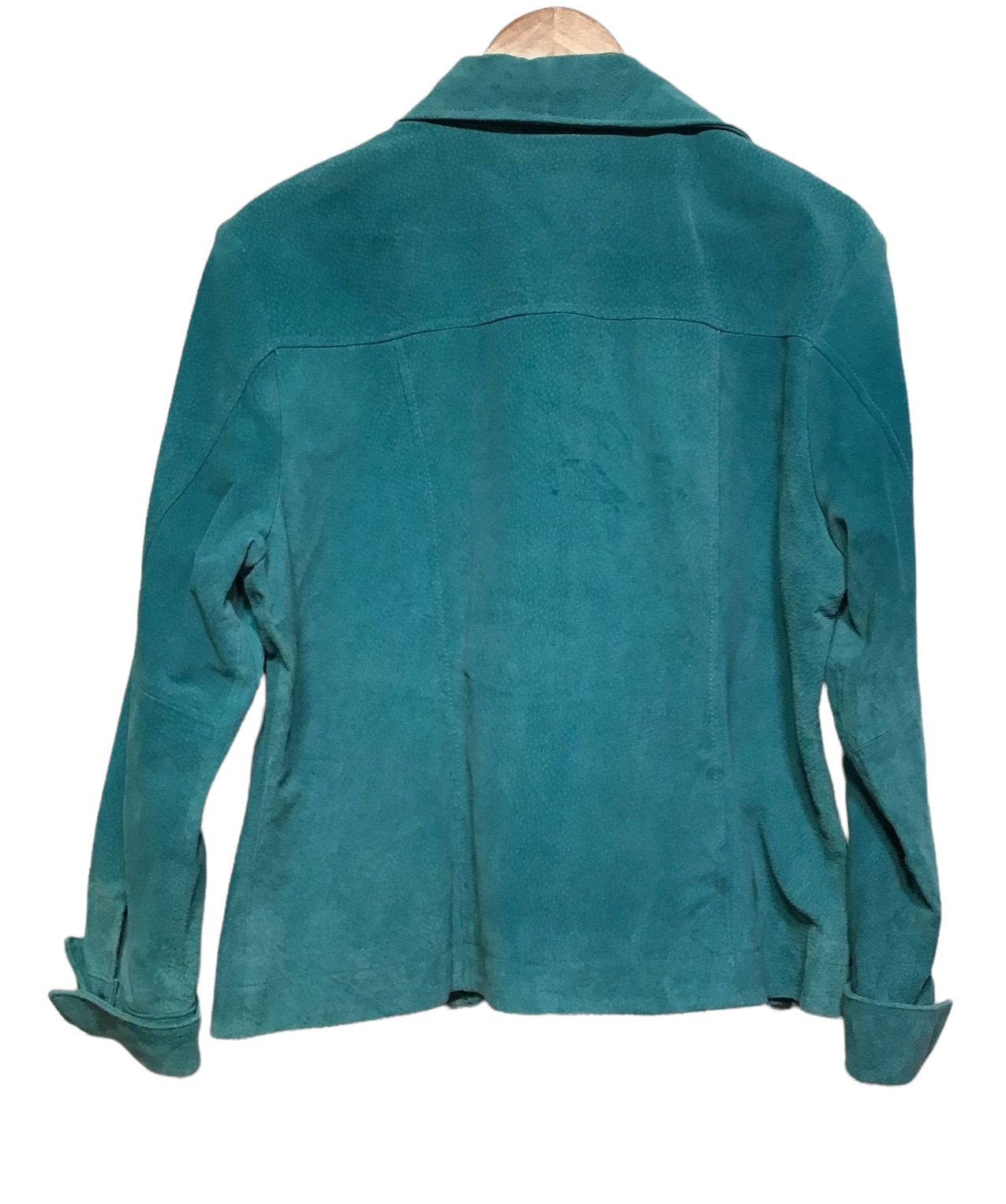 Christopher & Banks Turquoise Suede Jacket (Women’s Size XL)