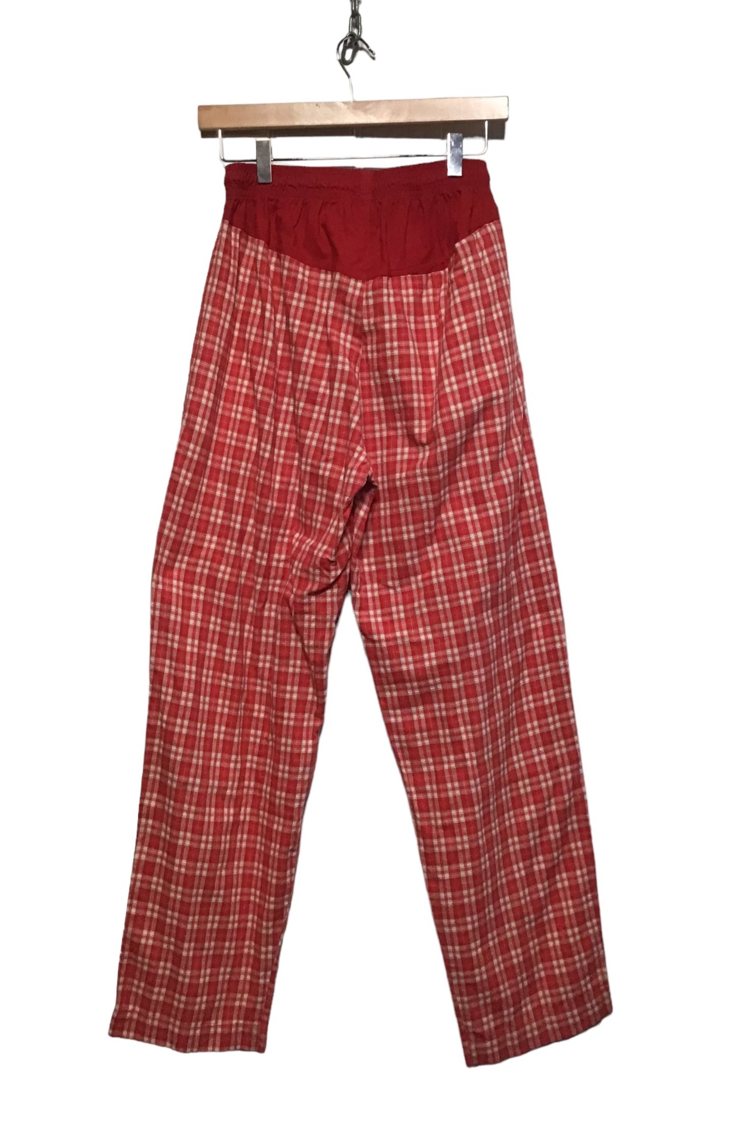 Red Checked Trousers (Size S)