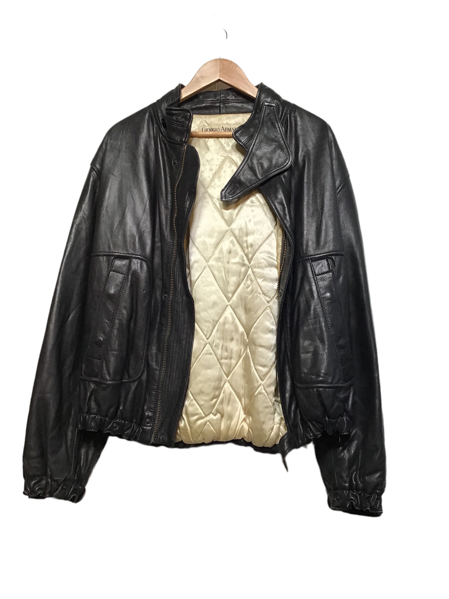 Giorgio Armani Biker Leather Jacket (Size M)