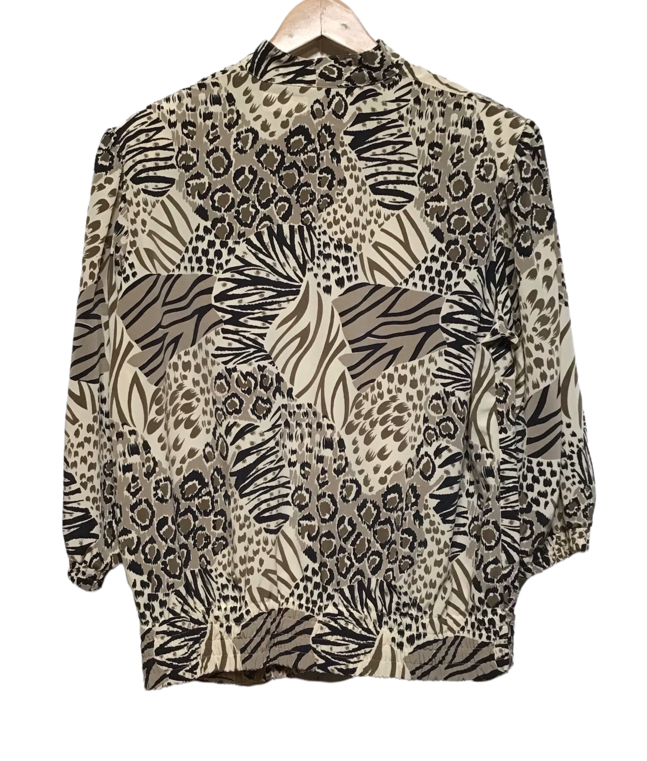 Women’s Animal Print Blouse (Size L)