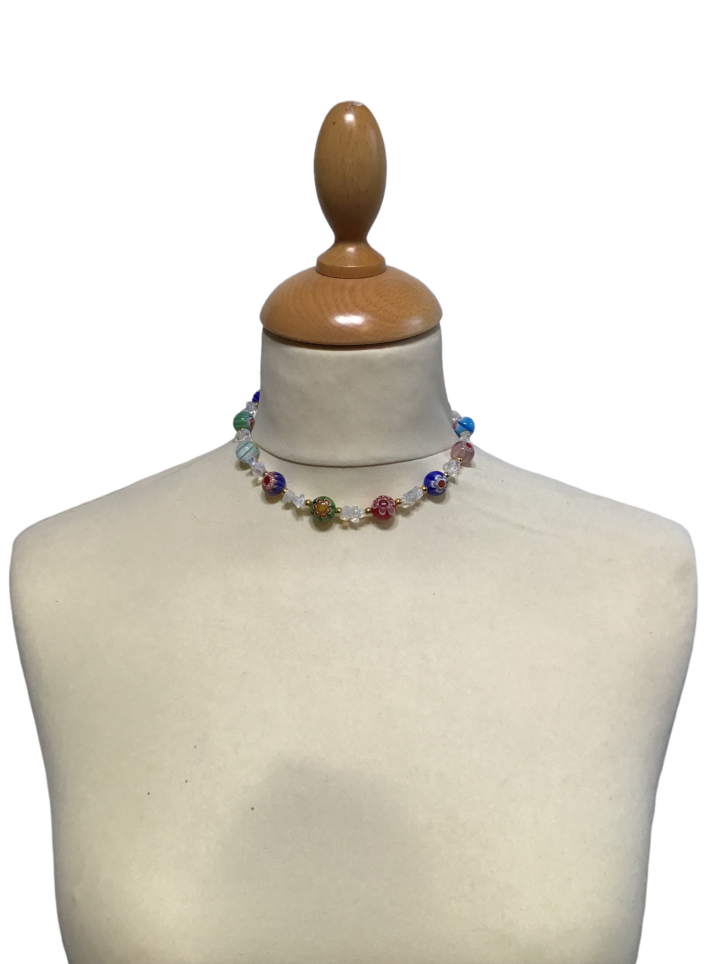 Mille-feuille And Opaline Necklace