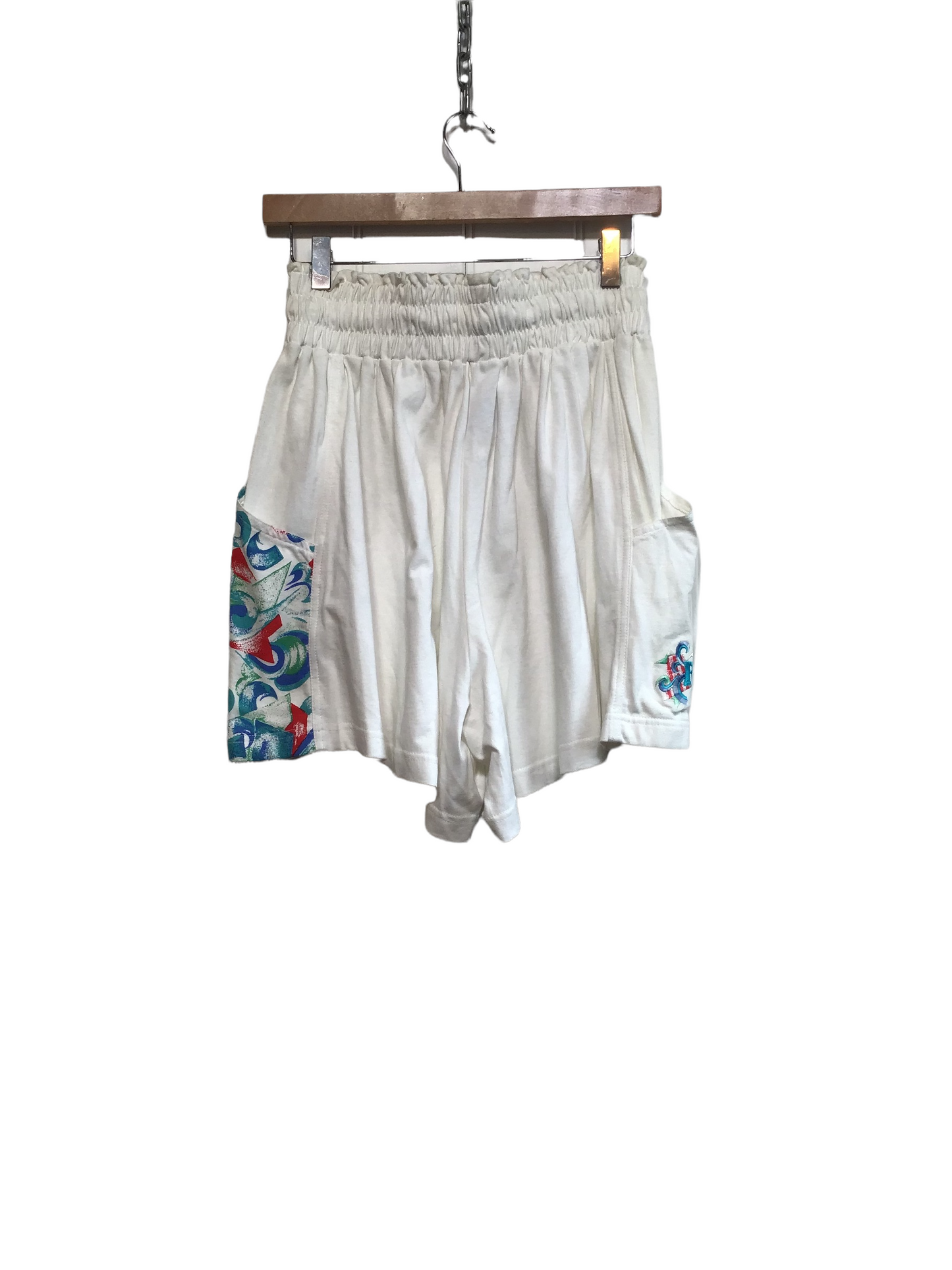 White 80s Shorts (Size S)