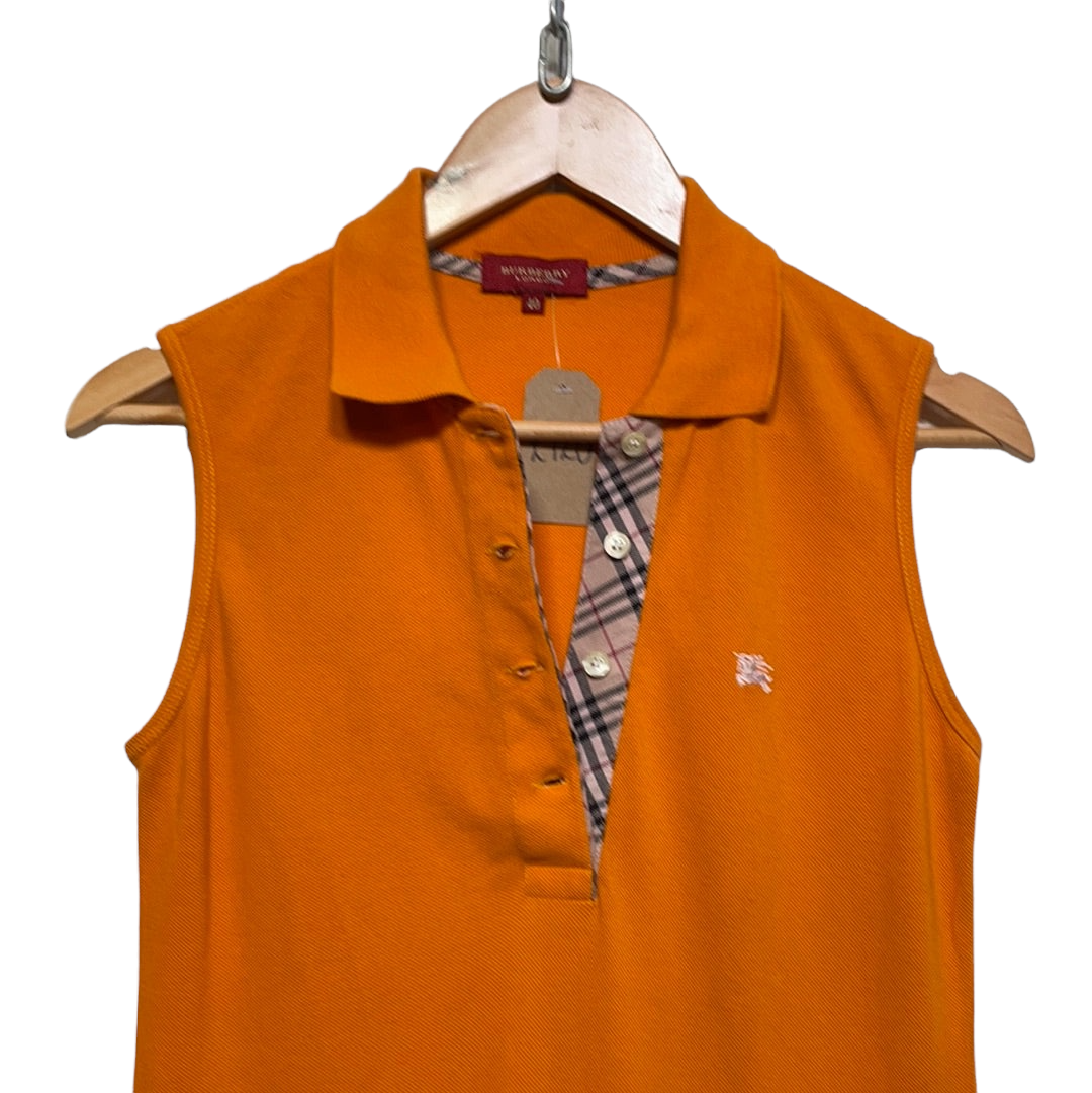 Burberry Orange Polo Dress (Size S)