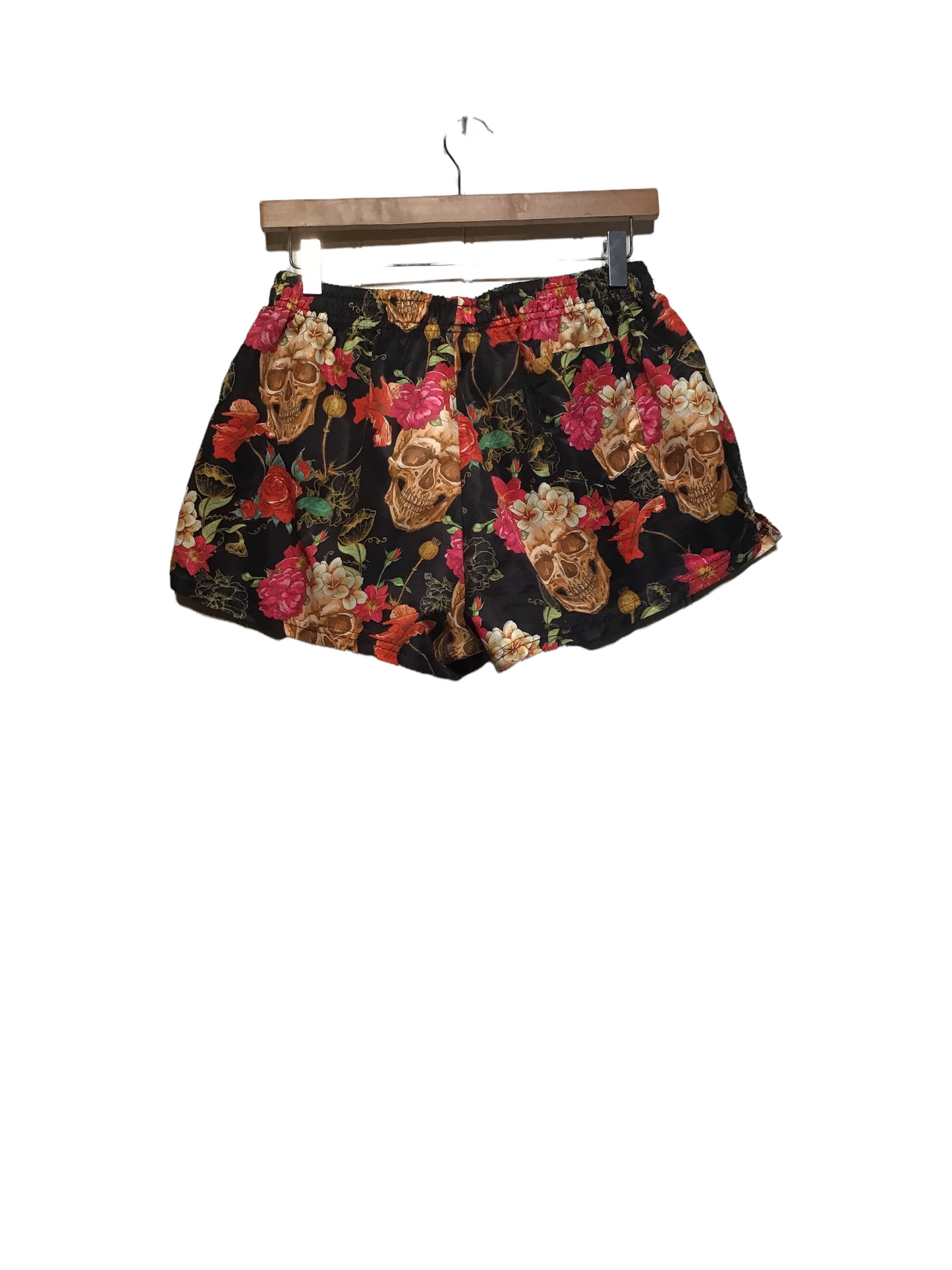 Flower and Skull Sport Shorts (Size XS)
