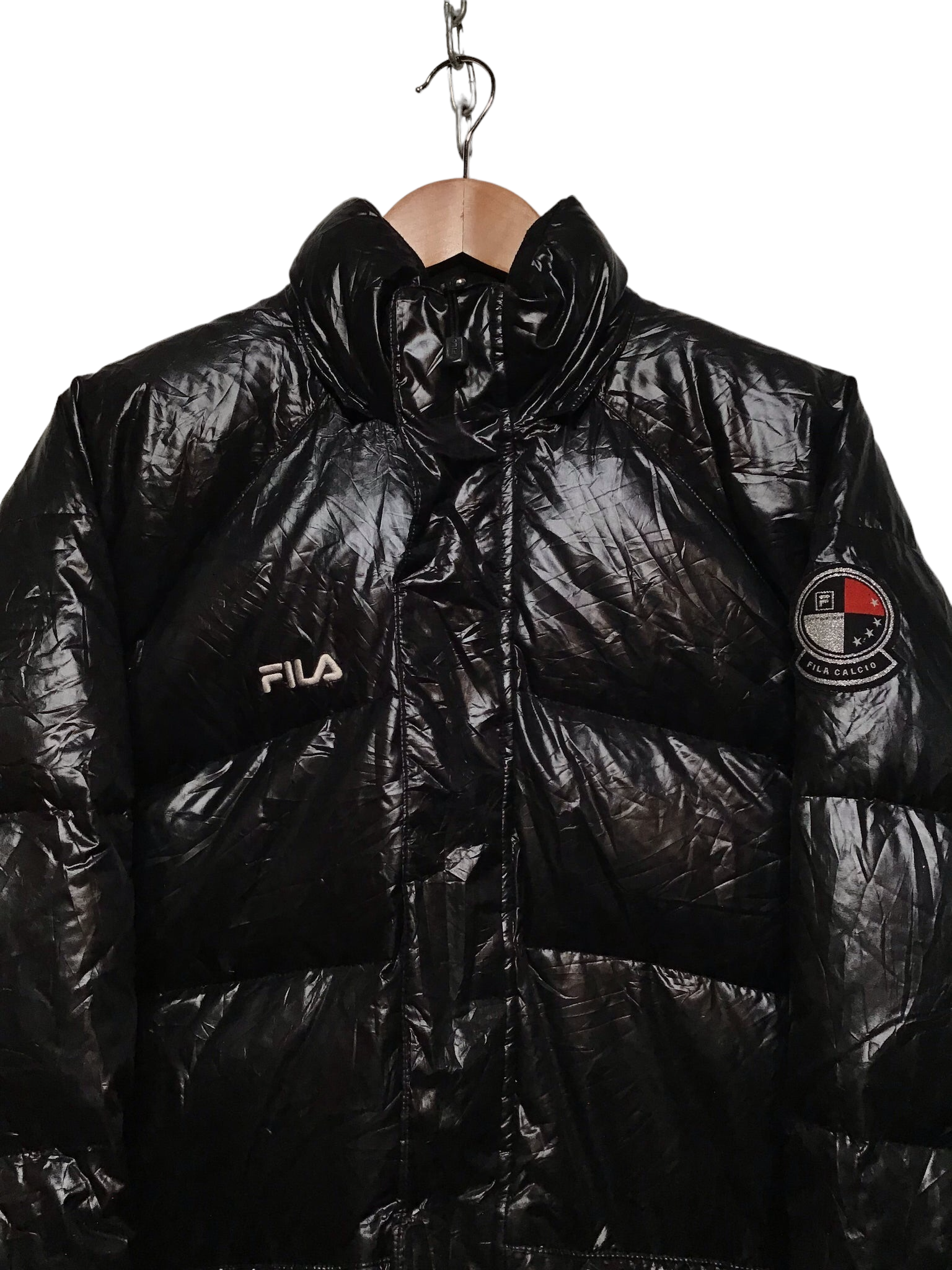 Fila Premium Black Puffer Size L Loft 68 Vintage