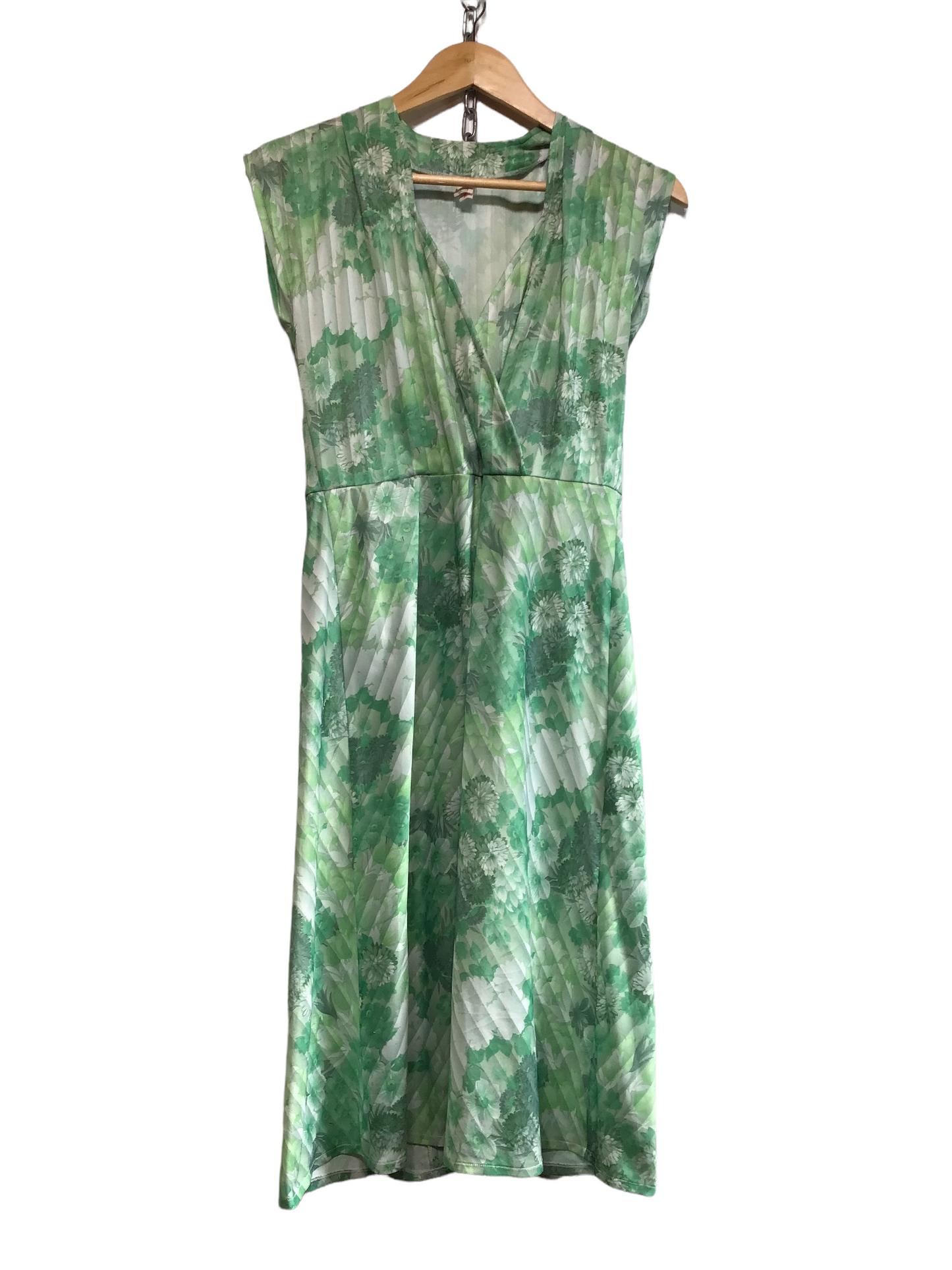 60s Floral Midi Dress (Size M)