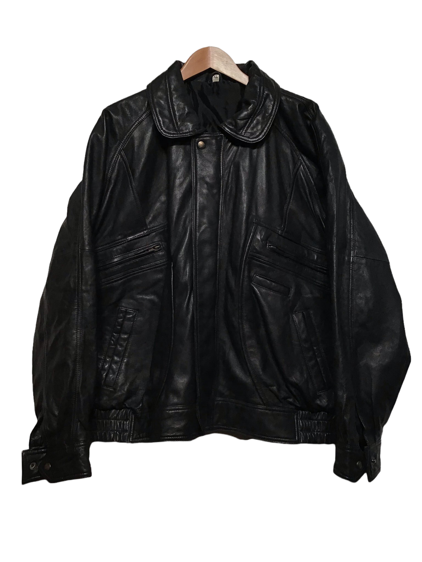 Black Leather Jacket (Size L)