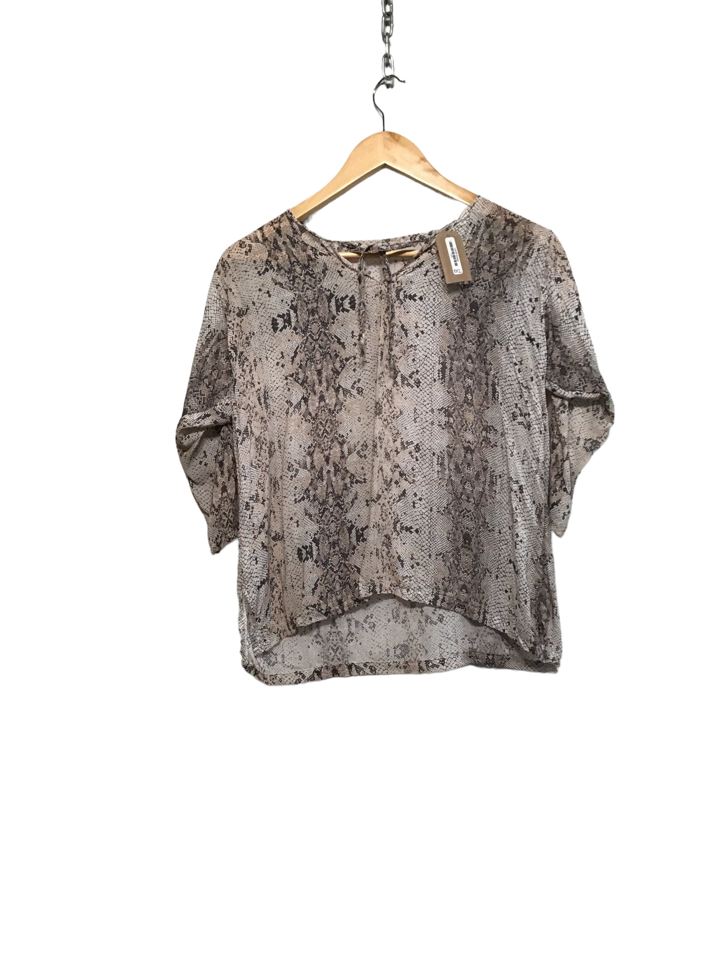 Fitted Snake Skin Women’s Formal Long Sleeve (Size M)