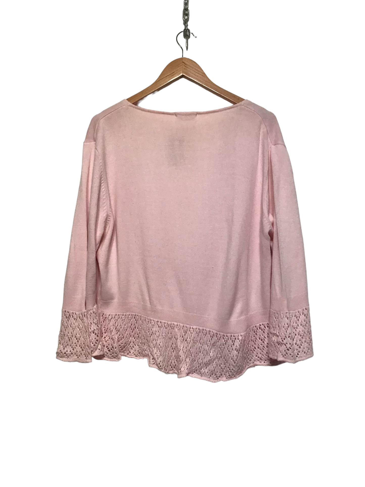 Pink Knit Cardigan (Size XL)