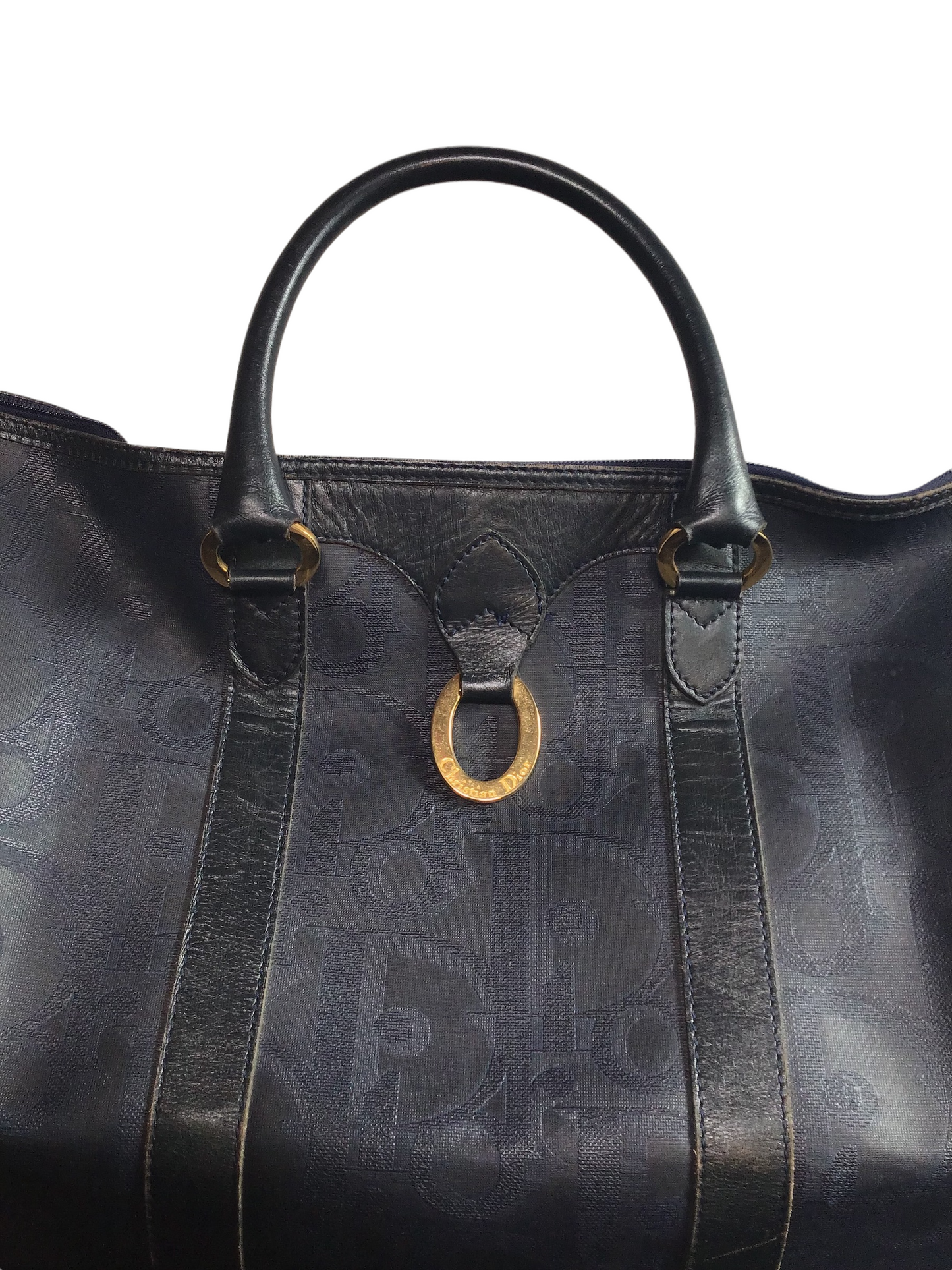 Christian Dior Navy Trotter Duffle Bag