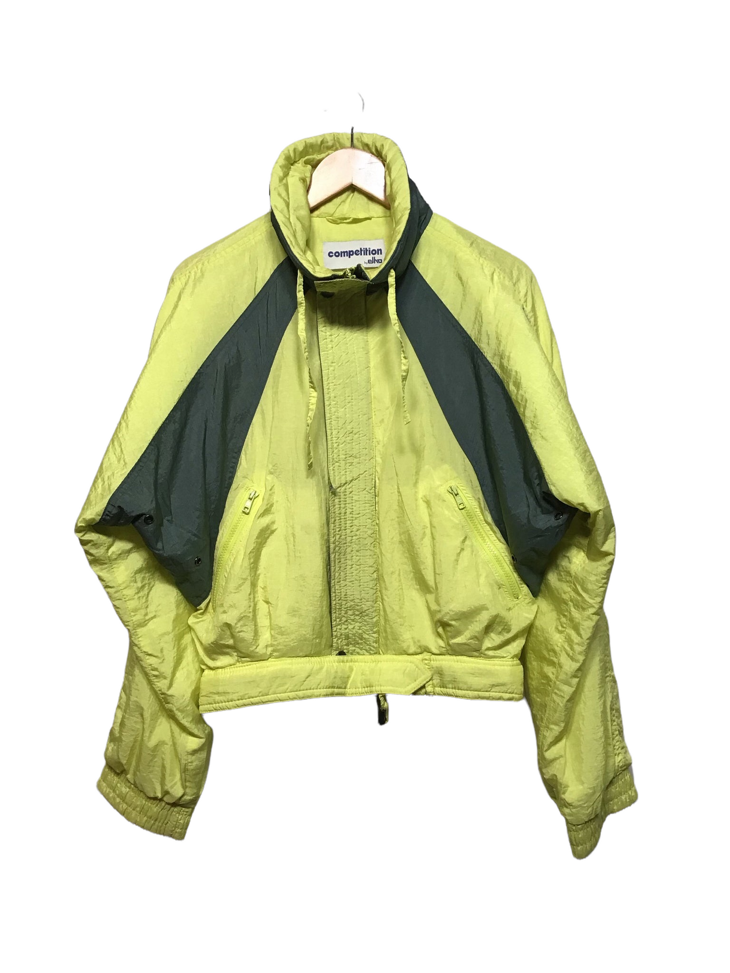 Competition Yellow Sports Ski Coat (Size L)