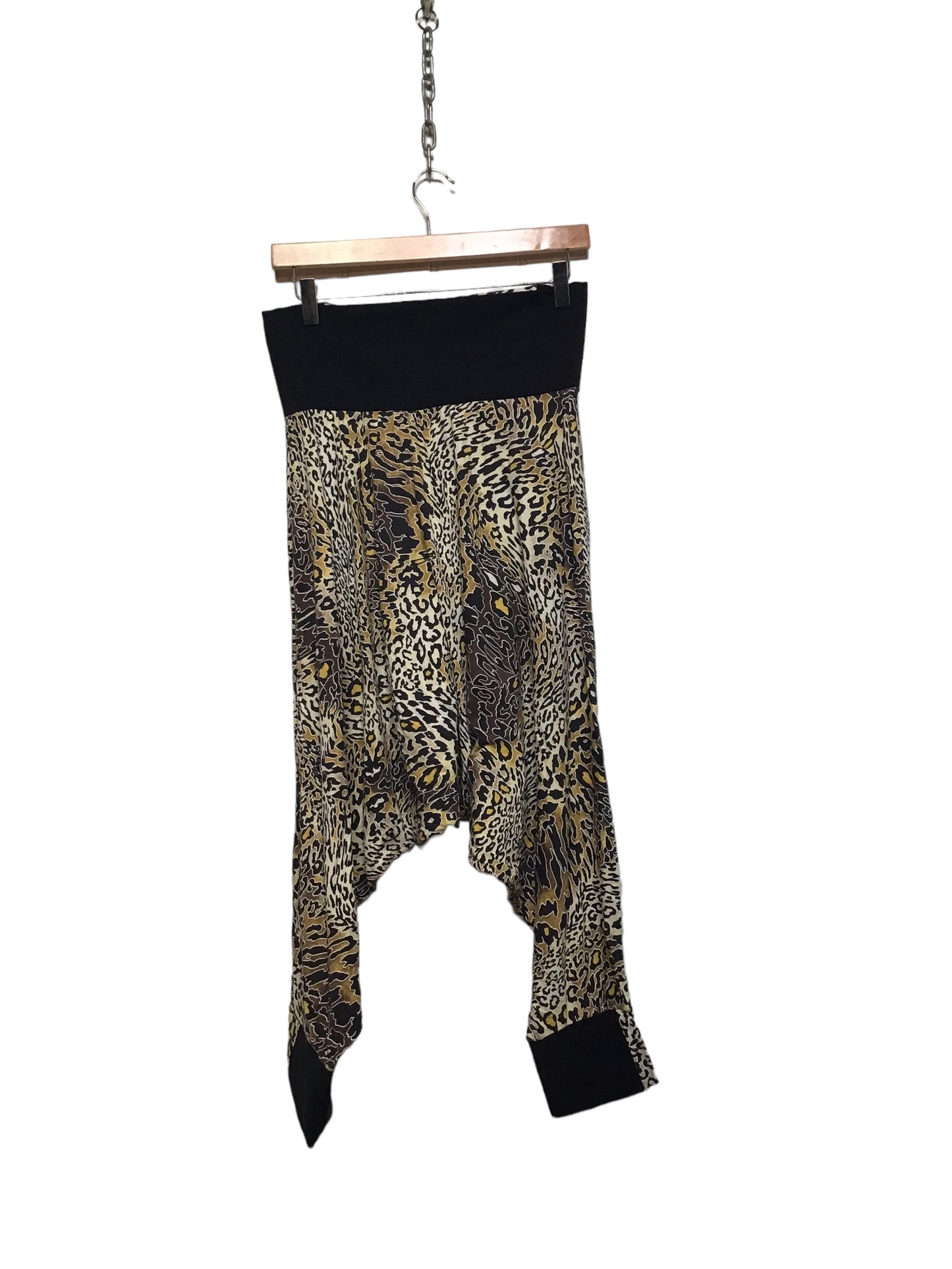 Leopard Print Harem Trousers (Size S)