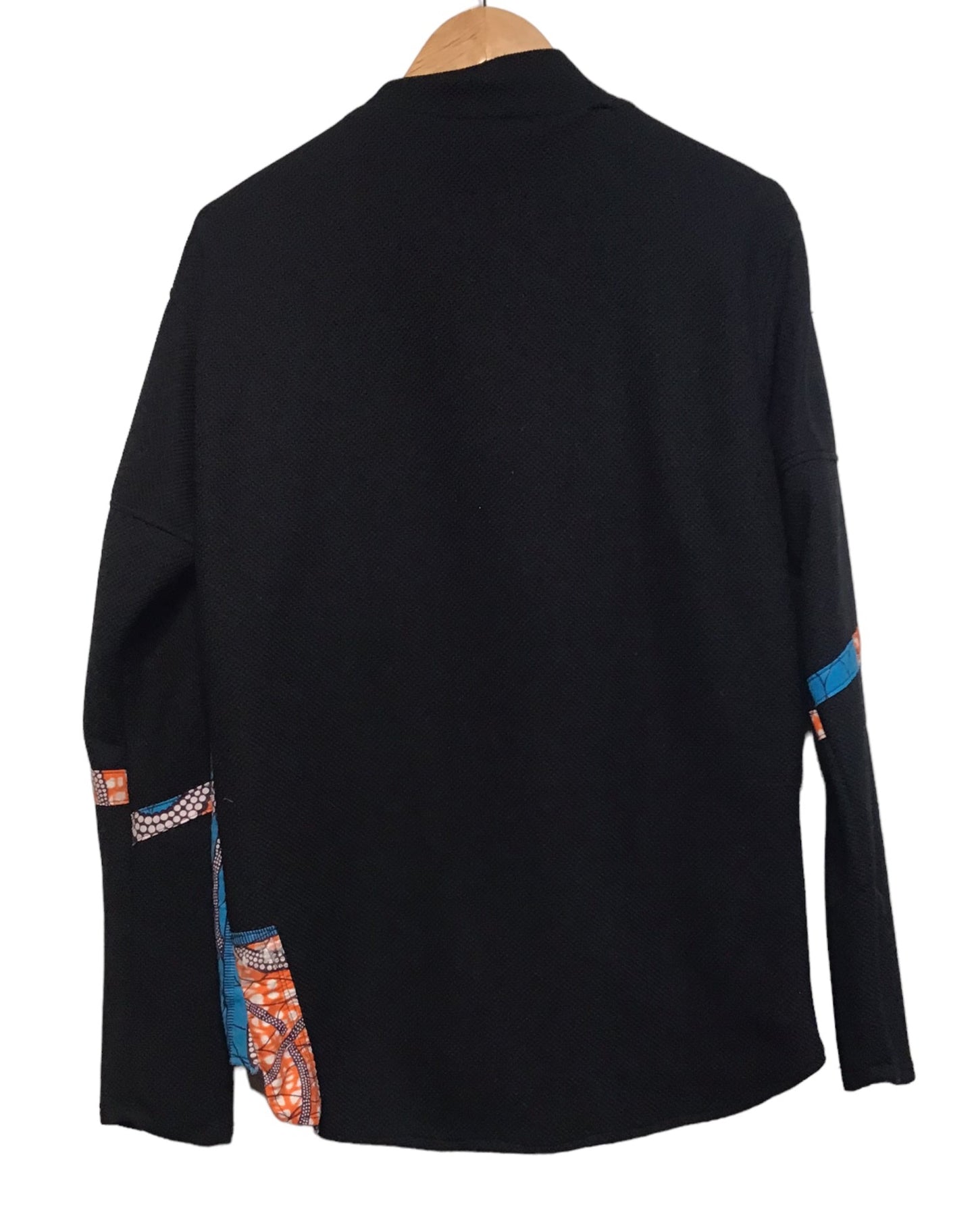 Black Patterned Sweatshirt (Size M)
